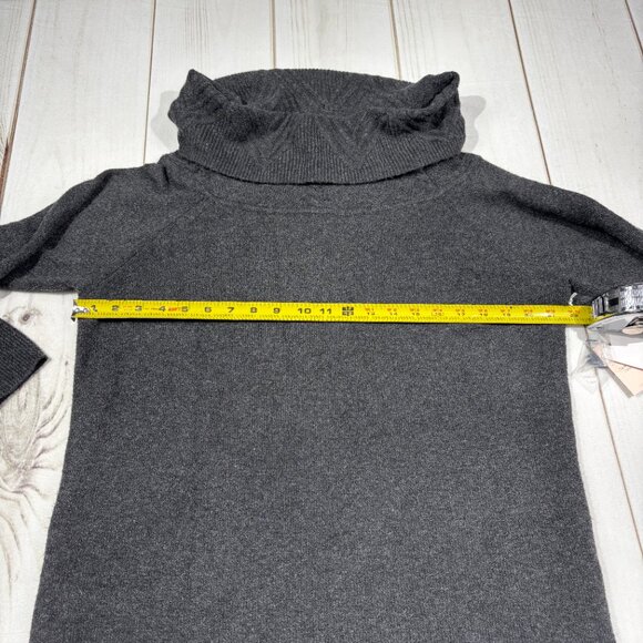 NEW Candies Junior's XL Sweater Dress Long Tunic Cowl Neck Charcoal Gray NWT - Picture 15 of 16